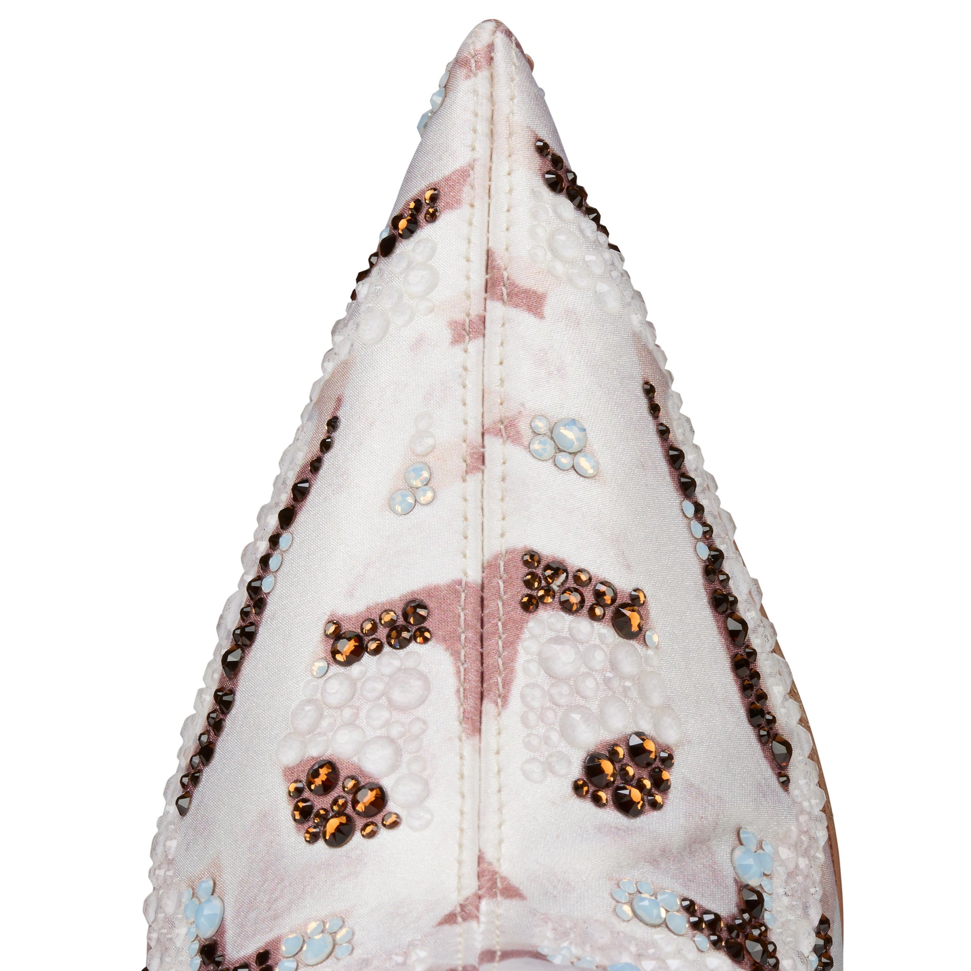 Christian Louboutin Miss Z Botta Gaagal Strass Women Shoes | Color Beige