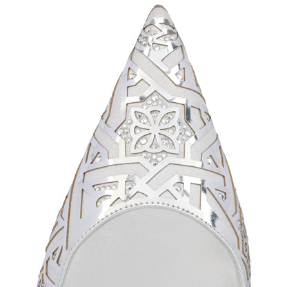 Christian Louboutin Miss Z Carouba Women Shoes | Color Silver