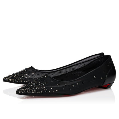 Christian Louboutin Miss Z Degrastrassina Perla Women Shoes | Color Black