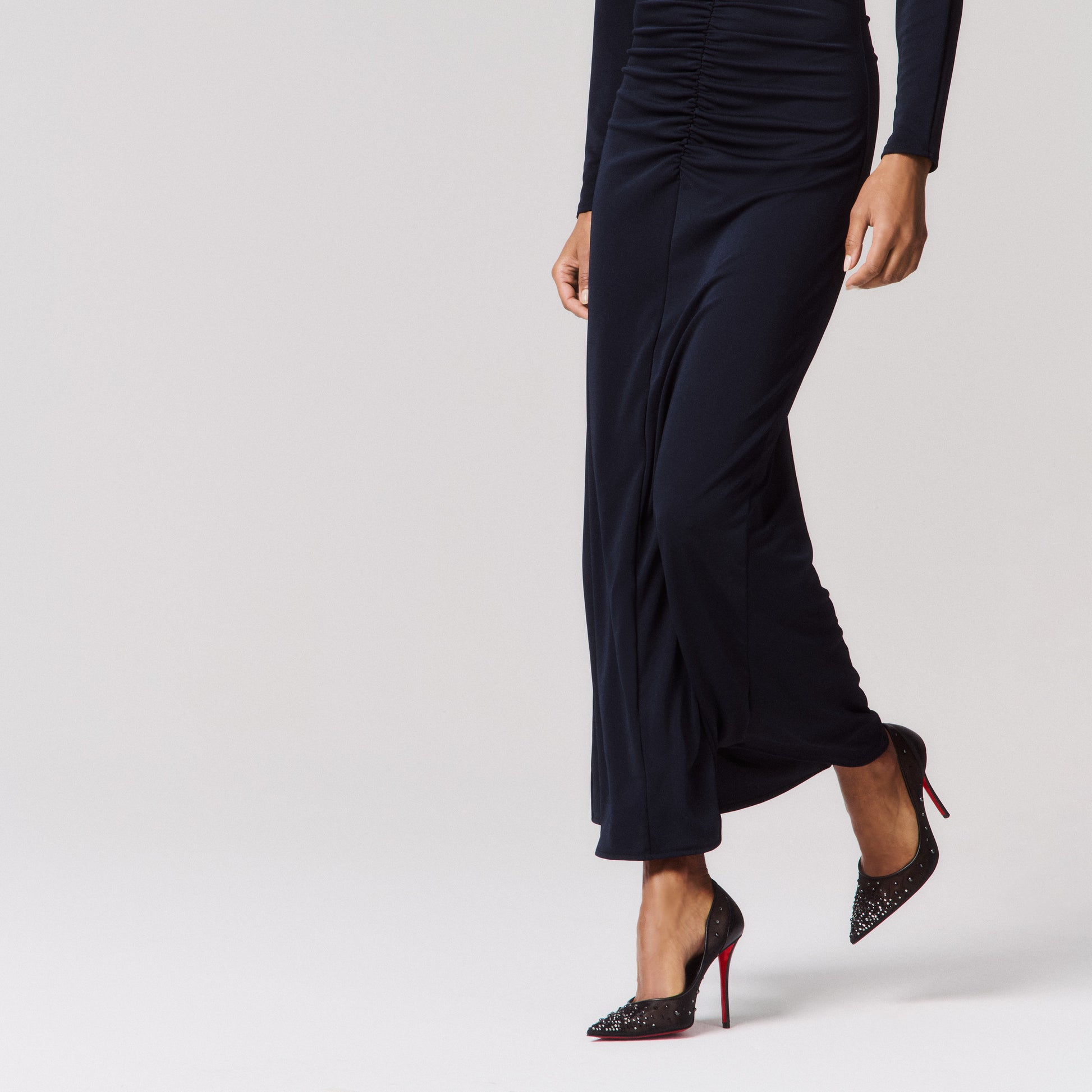 Christian Louboutin Miss Z Degrastrass Perla Women Shoes | Color Black