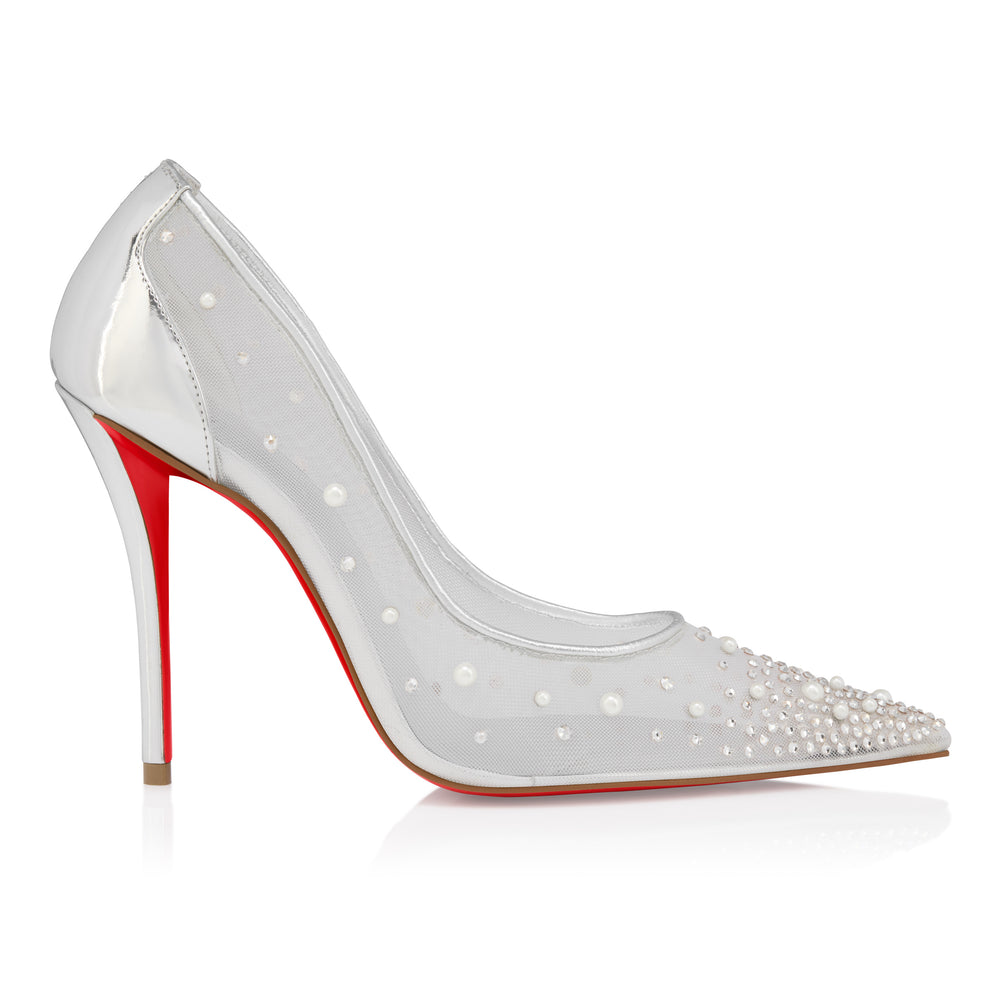 Christian Louboutin Miss Z Degrastrass Perla Women Shoes | Color Silver