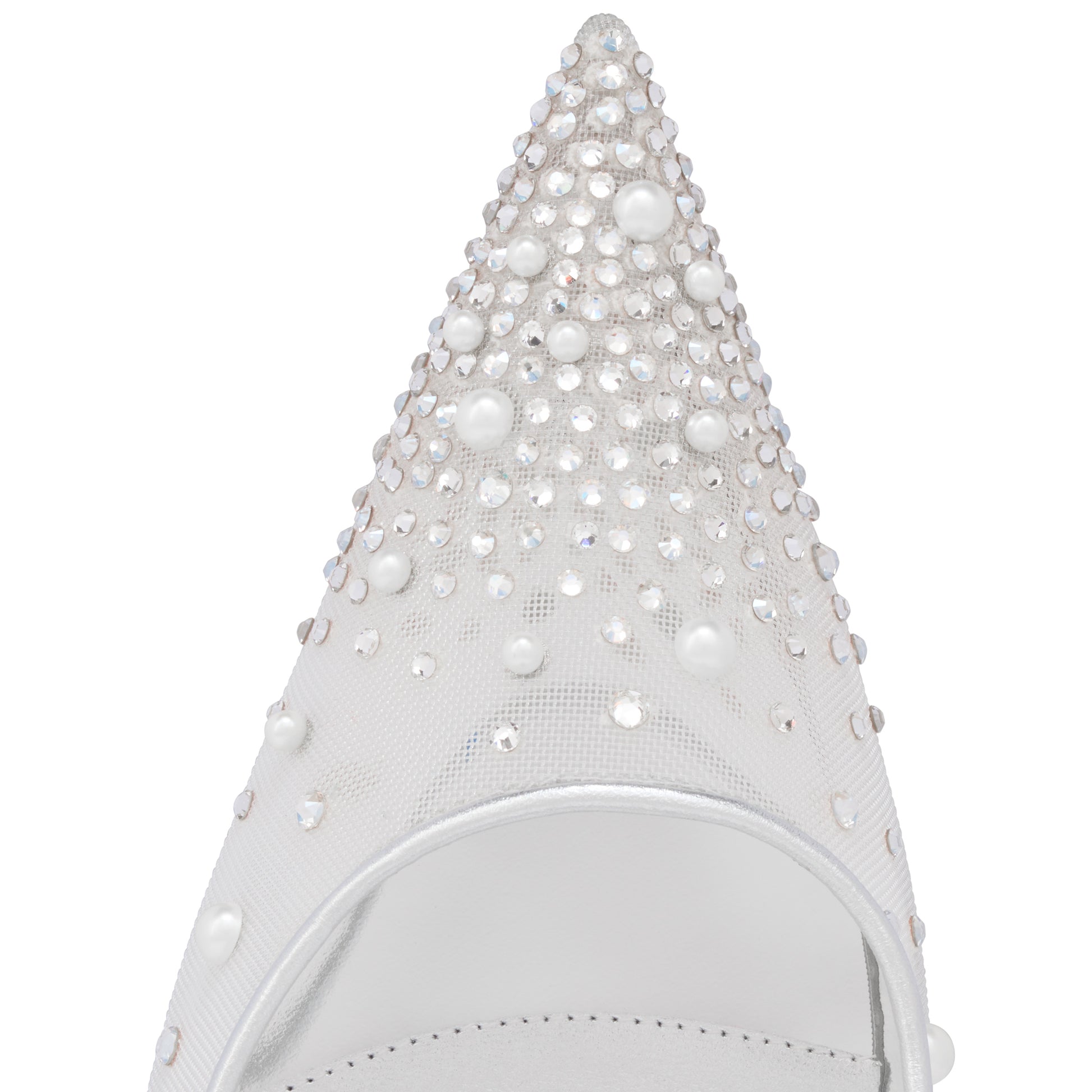 Christian Louboutin Miss Z Degrastrass Perla Women Shoes | Color Silver