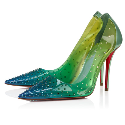Christian Louboutin Miss Z Degrastrass Pvc Women Shoes | Color Green