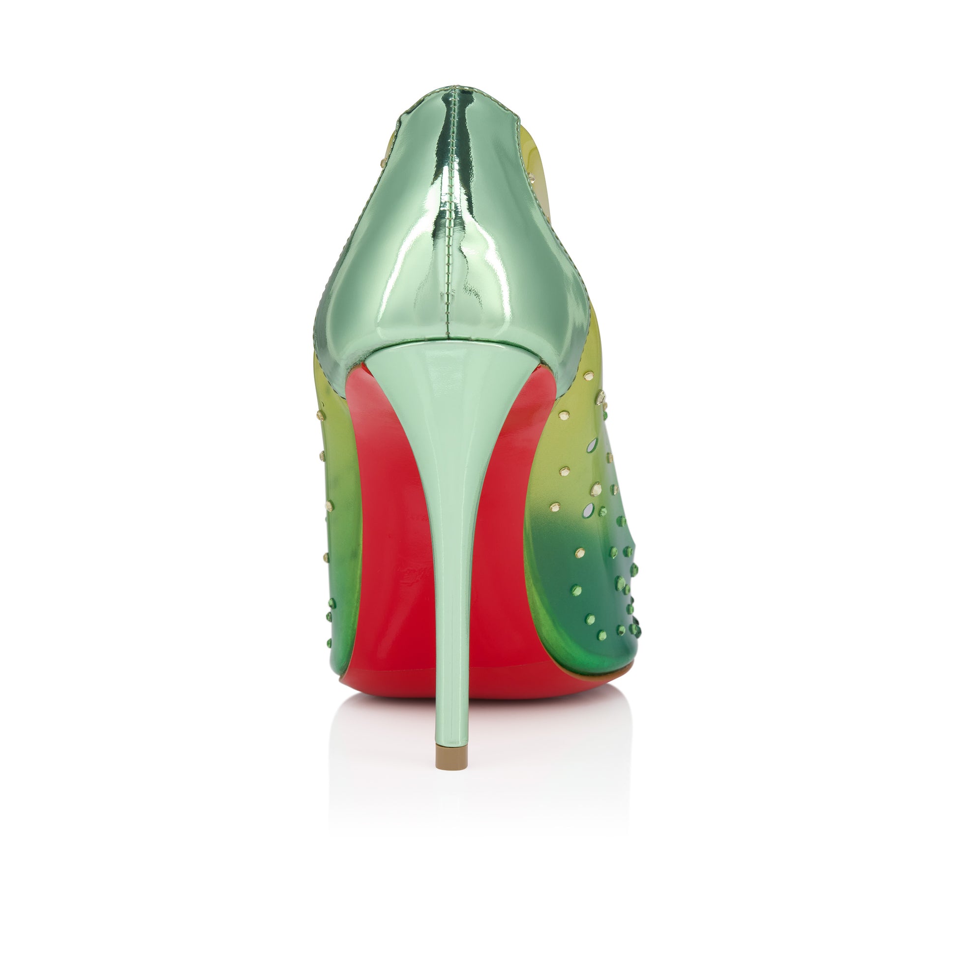 Christian Louboutin Miss Z Degrastrass Pvc Women Shoes | Color Green