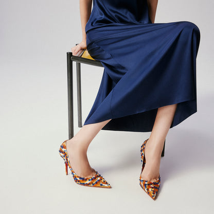 Christian Louboutin Miss Z Gaagal Sphere Women Shoes | Color Orange