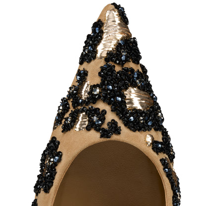 Christian Louboutin Miss Z Lameleo Women Shoes | Color Beige