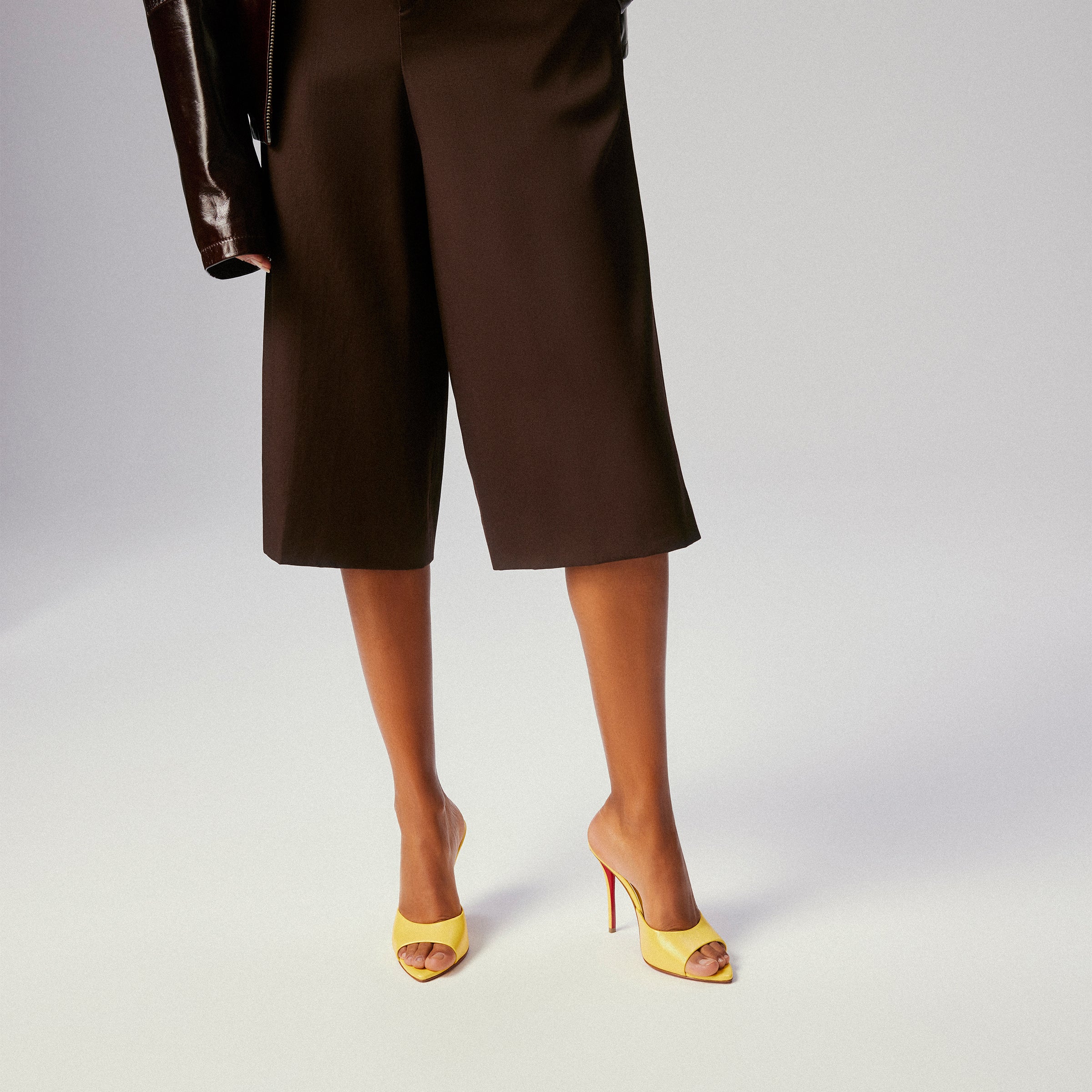 Christian Louboutin Miss Z Mule Women Shoes | Color Yellow