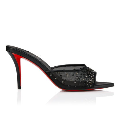 Christian Louboutin Miss Z Mule Degrasstrass Perla Women Shoes | Color Black