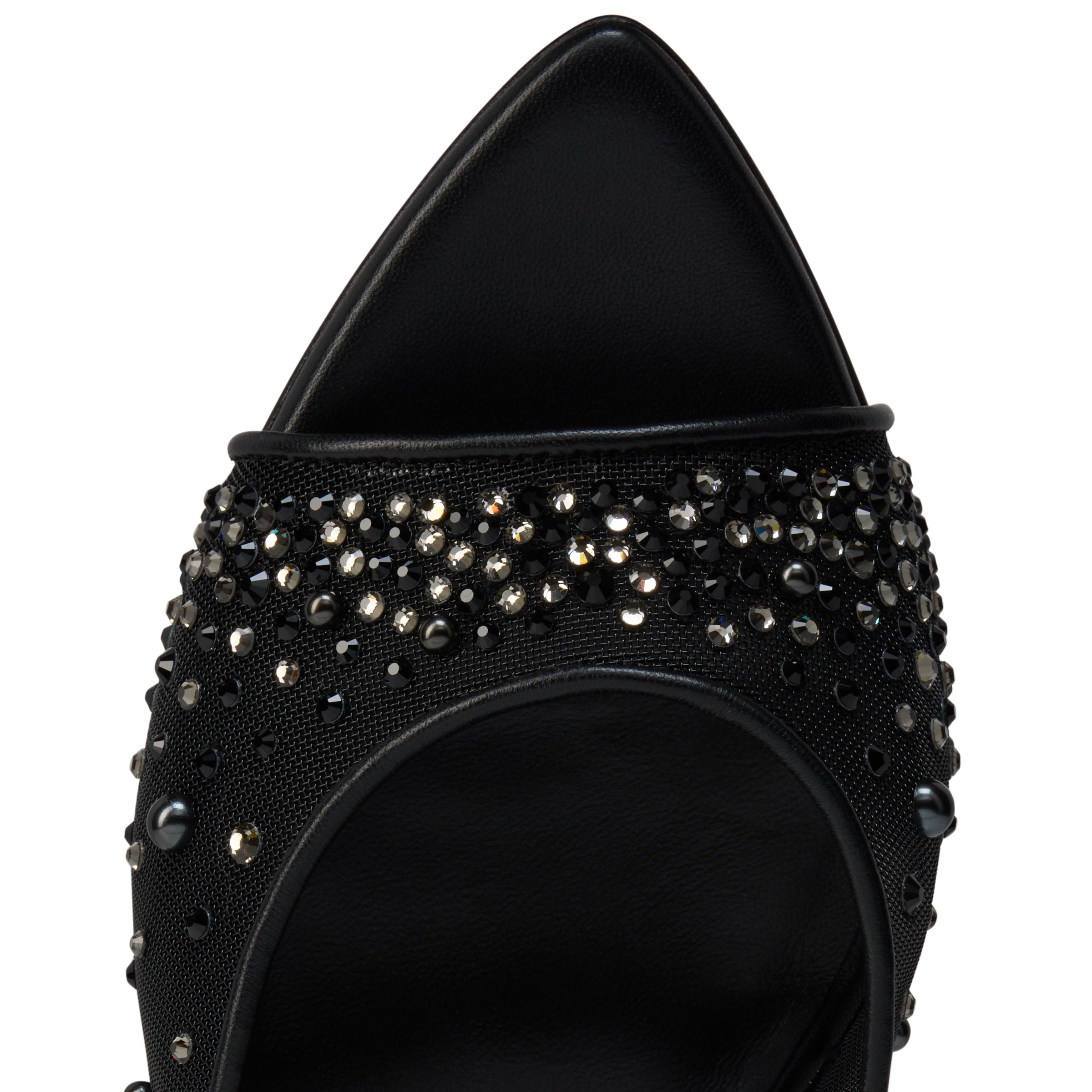 Christian Louboutin Miss Z Mule Degrasstrass Perla Women Shoes | Color Black