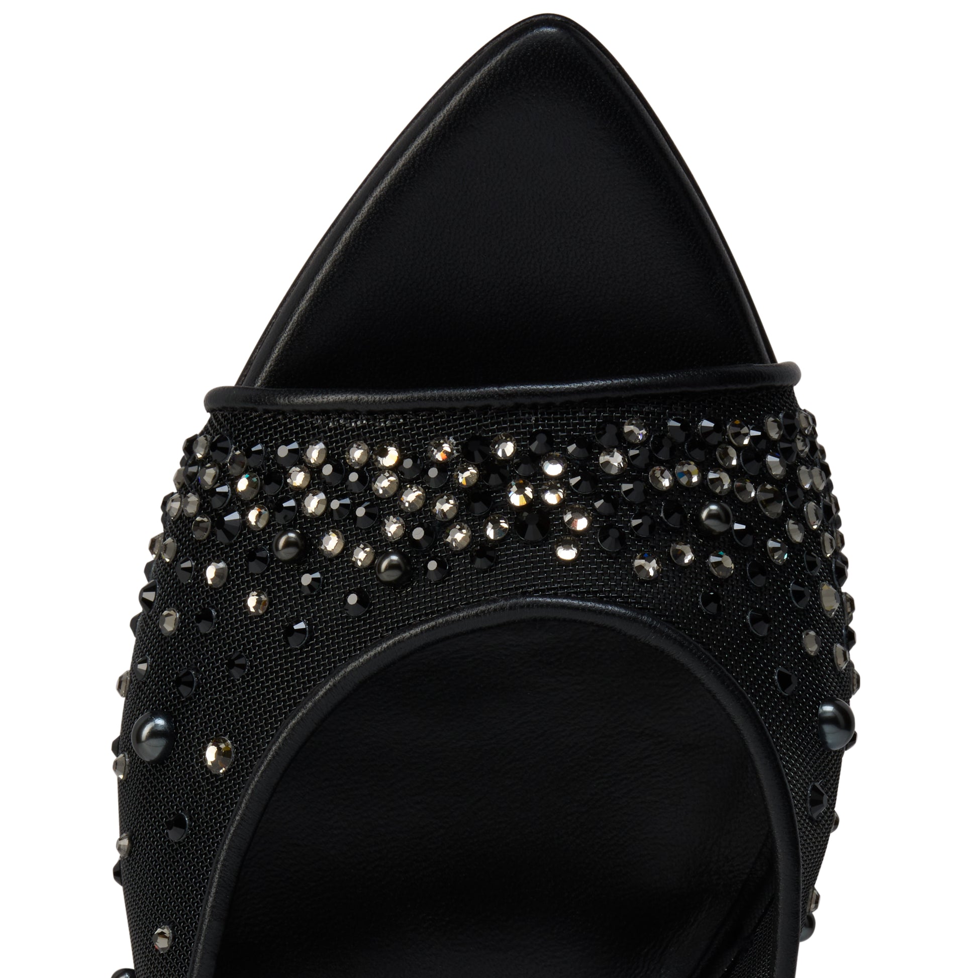 Christian Louboutin Miss Z Mule Degrasstrass Perla Women Shoes | Color Black