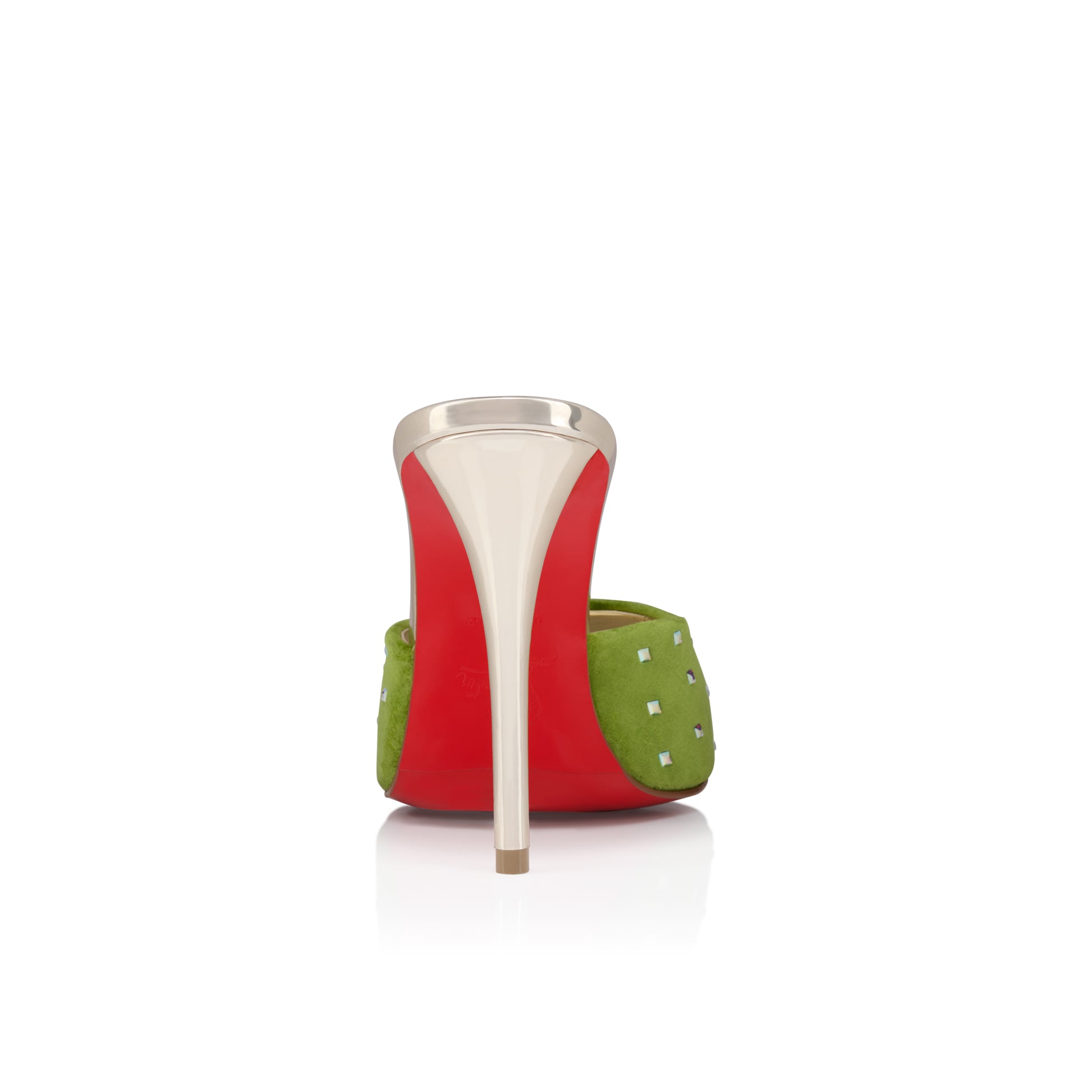 Christian Louboutin Miss Z Mule Strass Losanges Women Shoes | Color Green