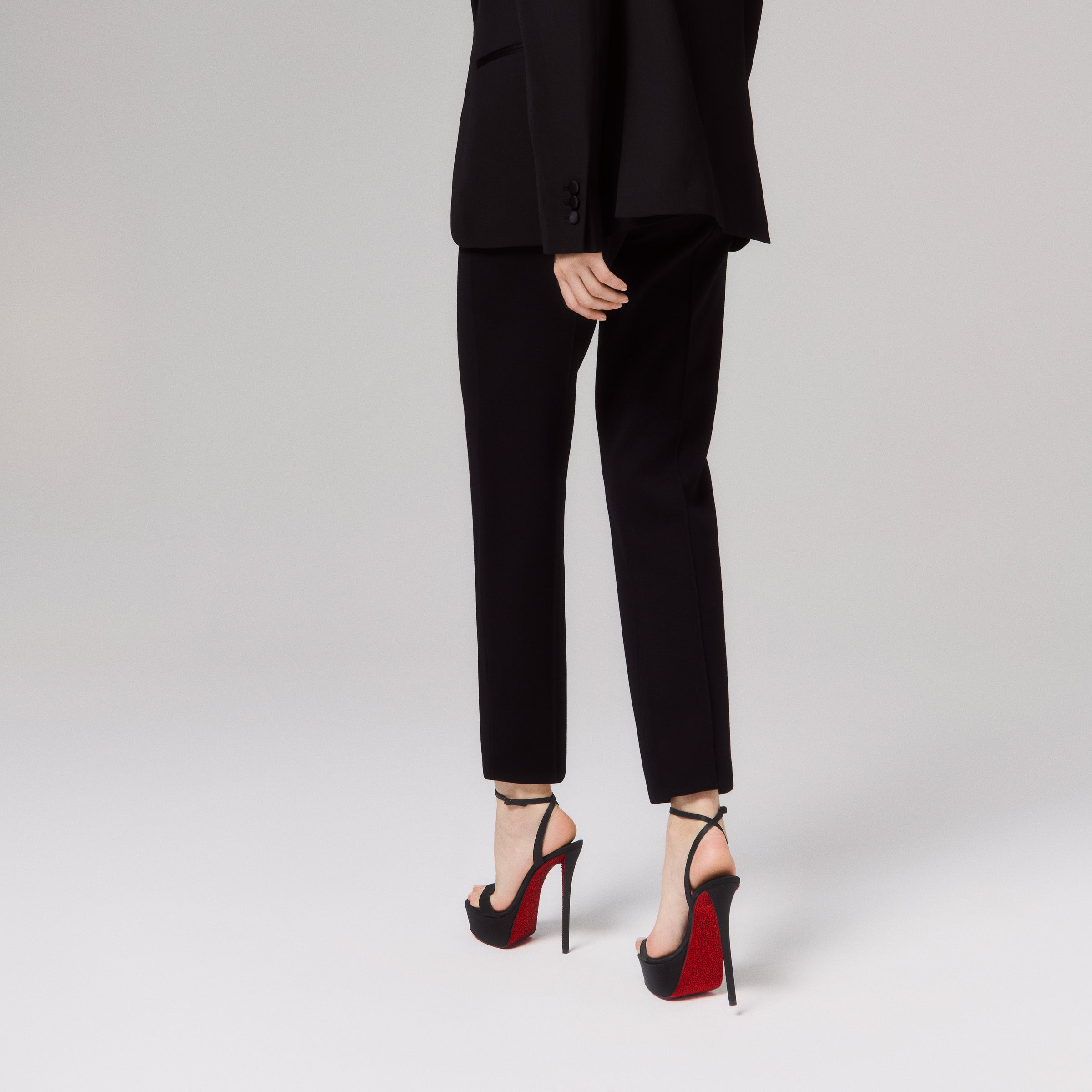 Christian Louboutin Miss Z Sandal Alta Suola Strass Women Shoes | Color Black