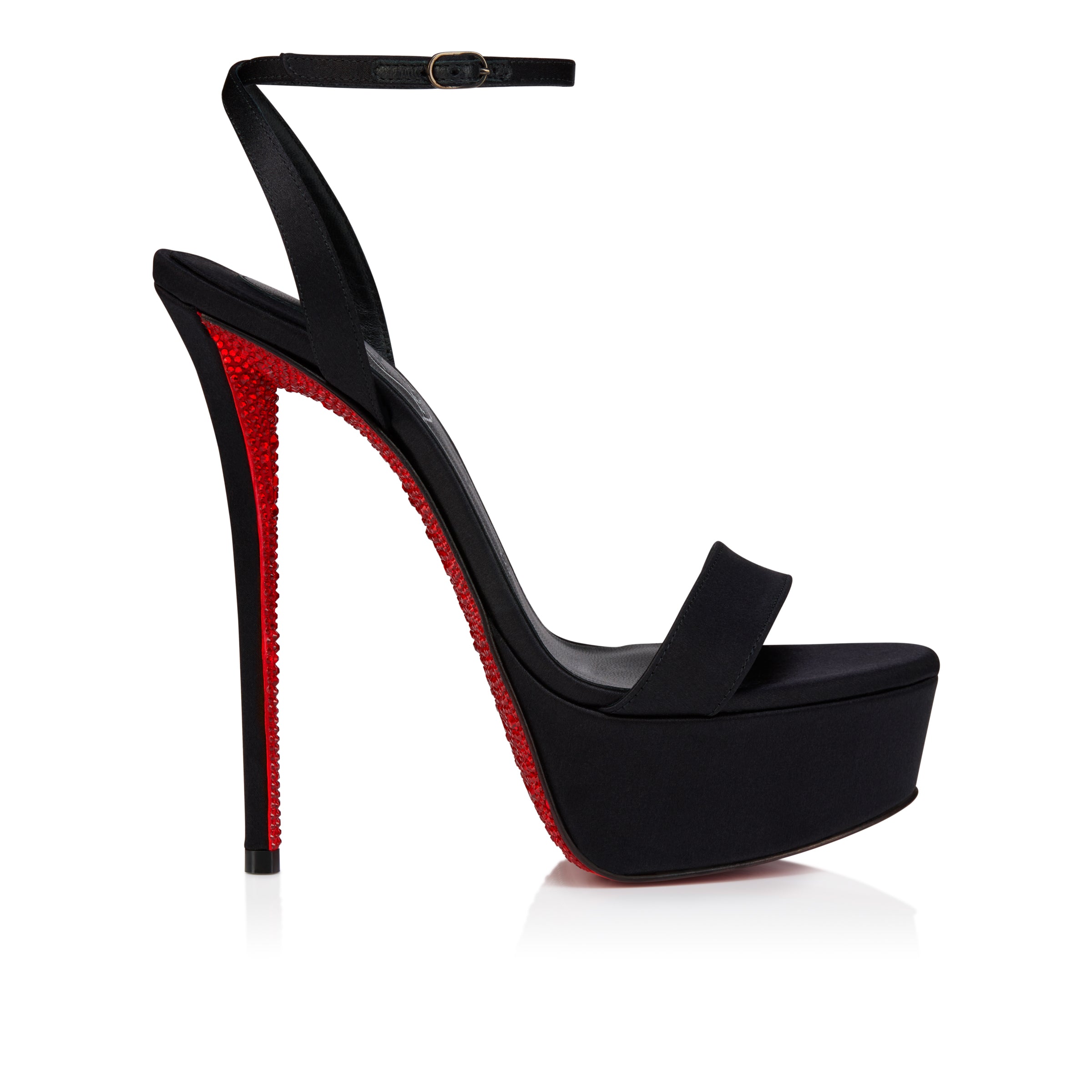 Christian Louboutin Miss Z Sandal Alta Suola Strass Women Shoes | Color Black
