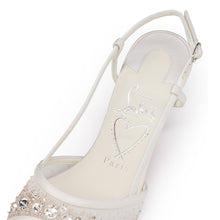 Load image into Gallery viewer, Christian Louboutin Miss Z Sandal Sling Sparkling Women Shoes | Color White
