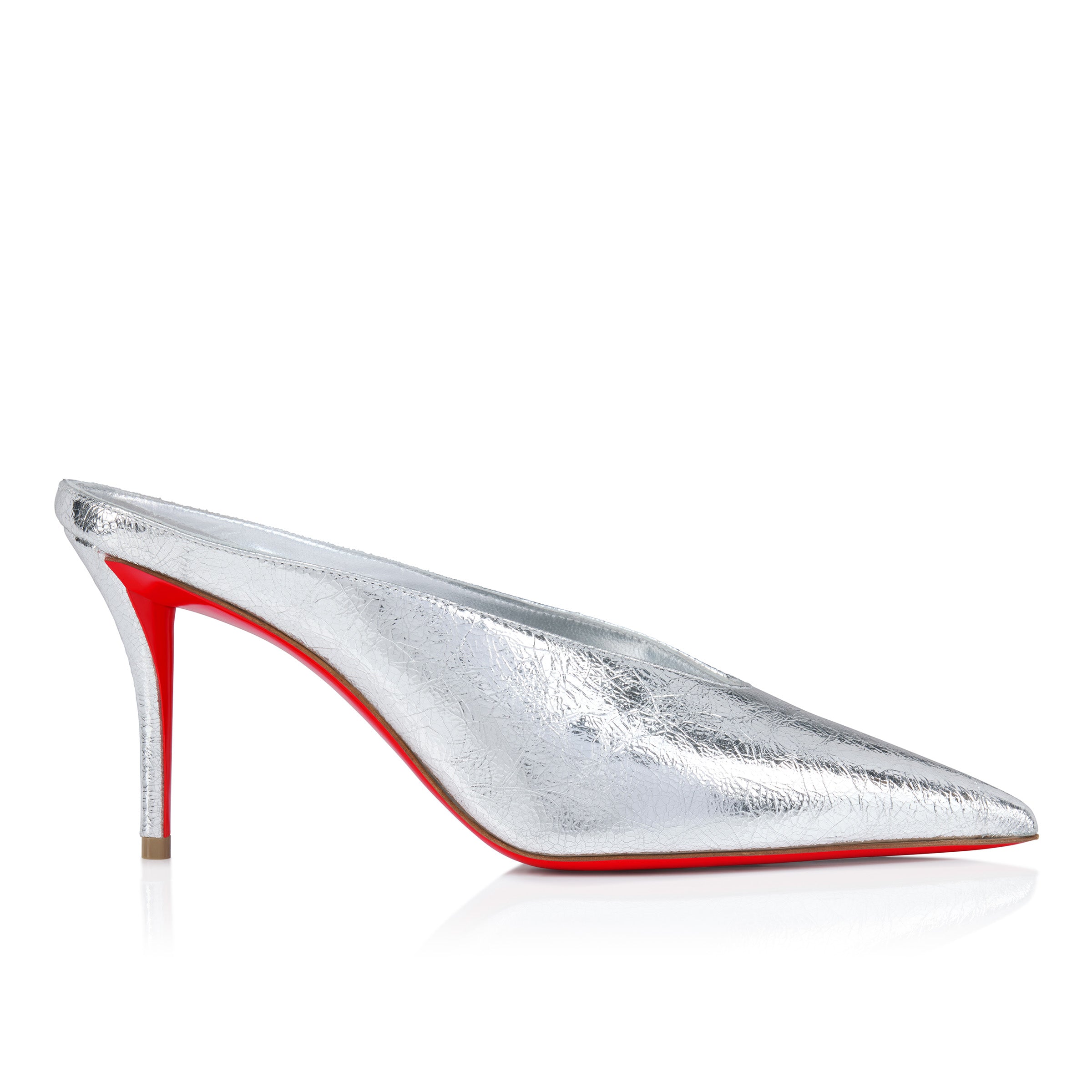 Christian Louboutin Miss Z Slimimule Women Shoes | Color Silver