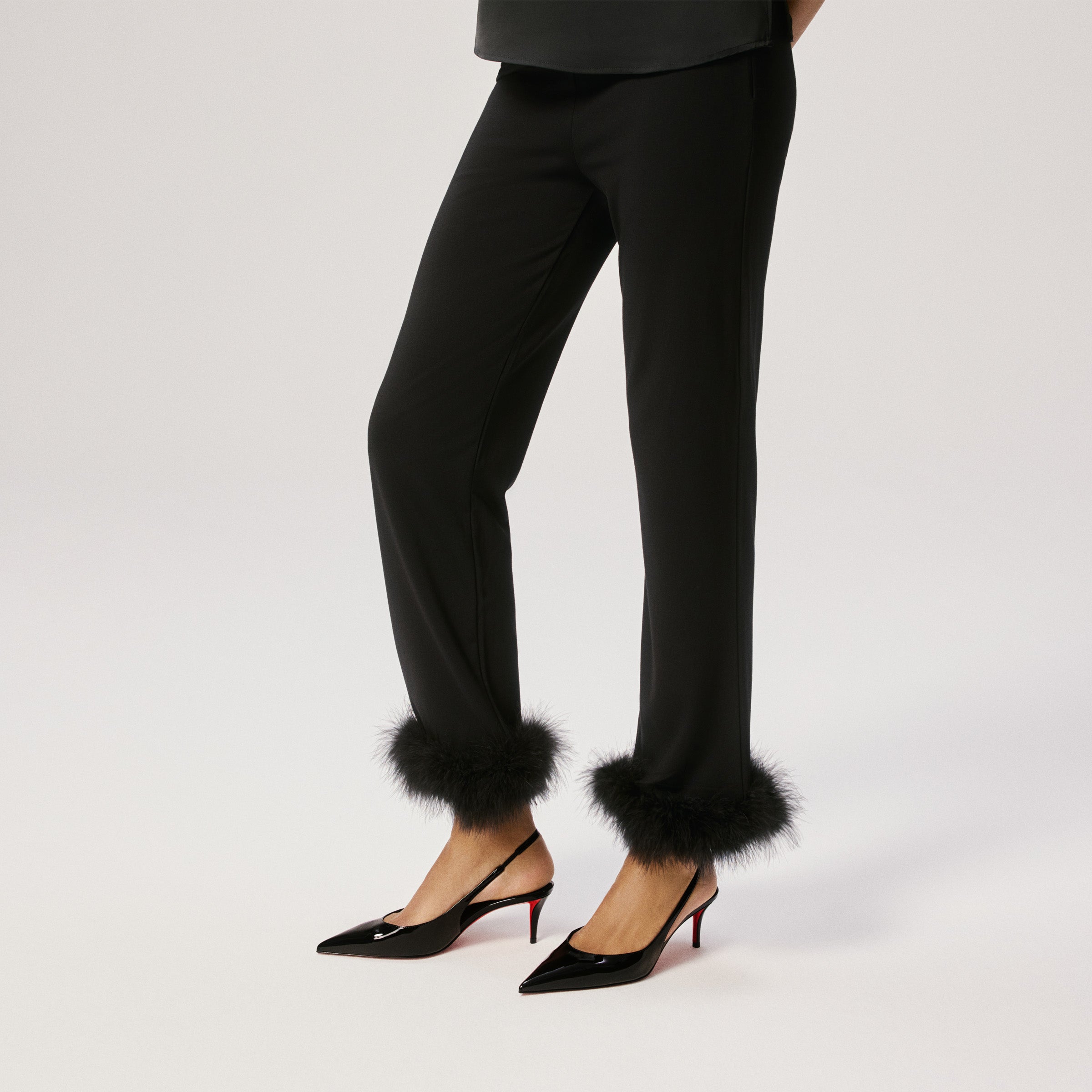 Christian Louboutin Miss Z Sling Back Women Shoes | Color Black