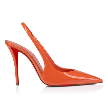 Christian Louboutin Miss Z Sling Back Women Shoes | Color Orange