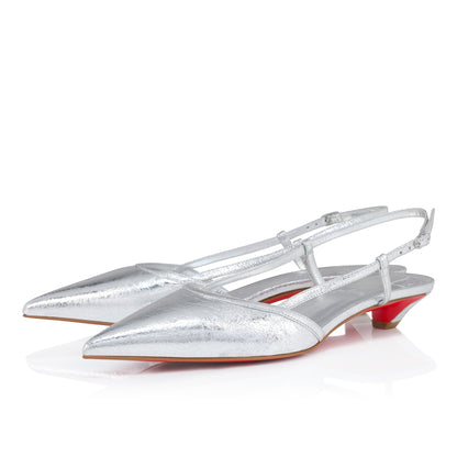 Christian Louboutin Miss Z Slingina Women Shoes | Color Silver