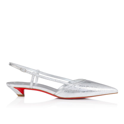 Christian Louboutin Miss Z Slingina Women Shoes | Color Silver