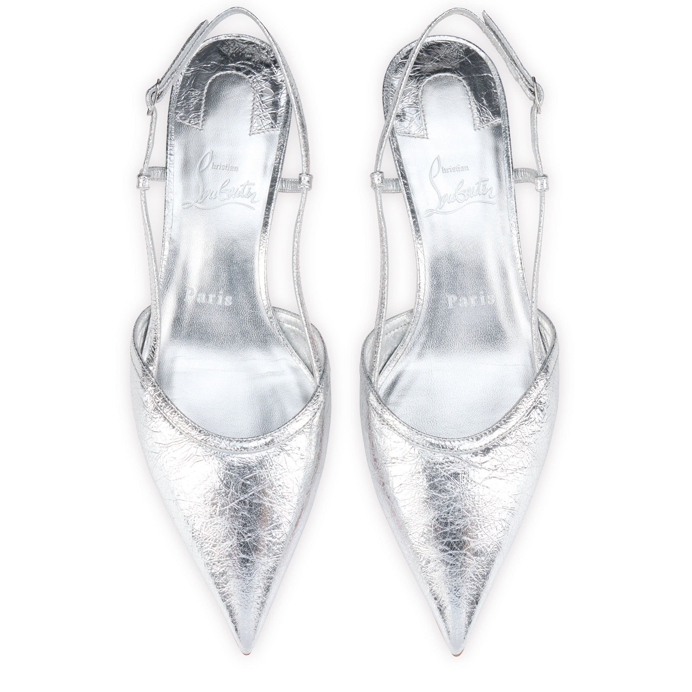 Christian Louboutin Miss Z Slingina Women Shoes | Color Silver