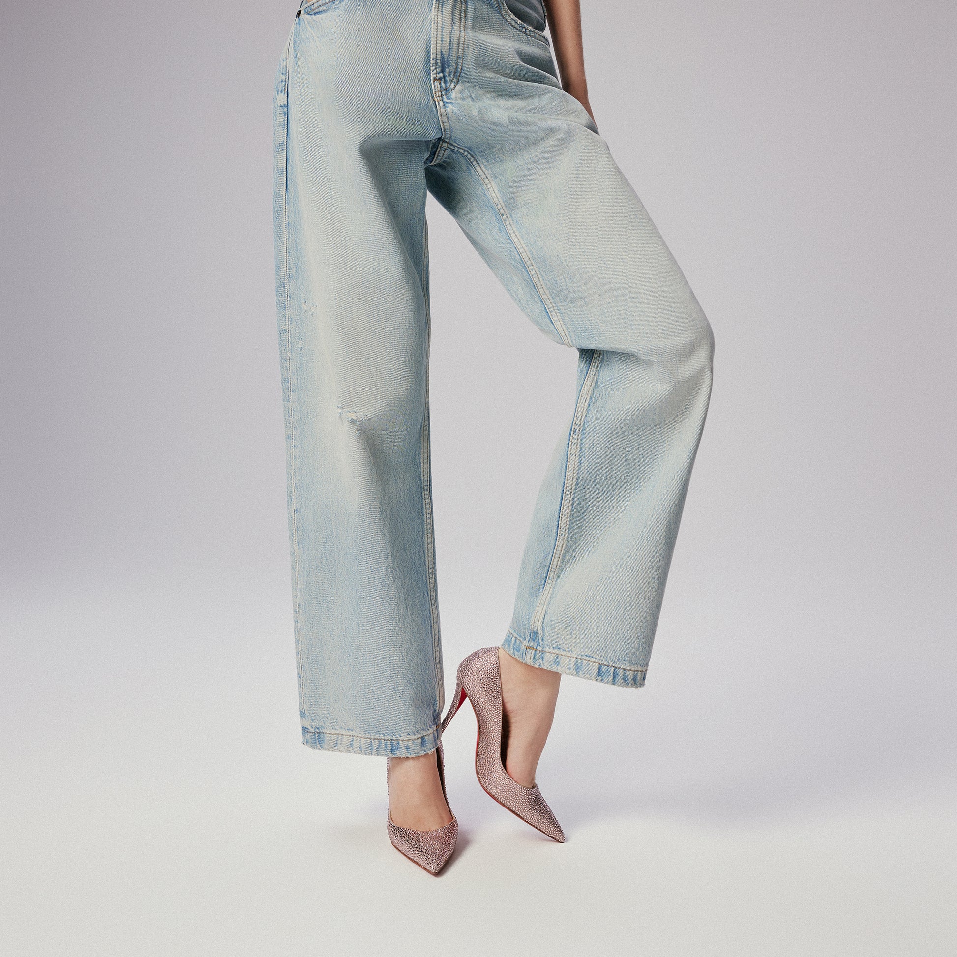 Christian Louboutin Miss Z Strass Women Shoes | Color Pink