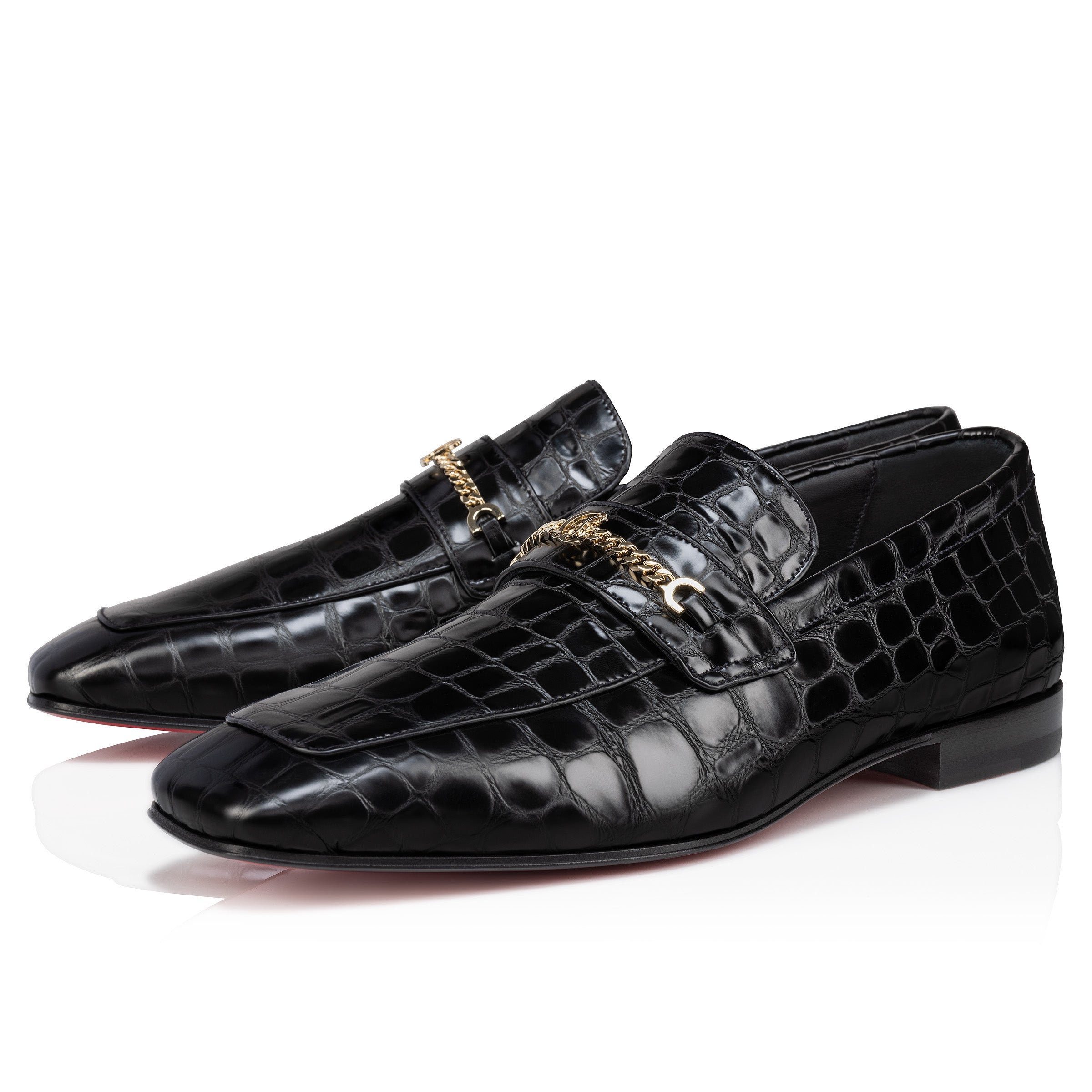 Christian Louboutin Mj Moc Men Shoes | Color Black