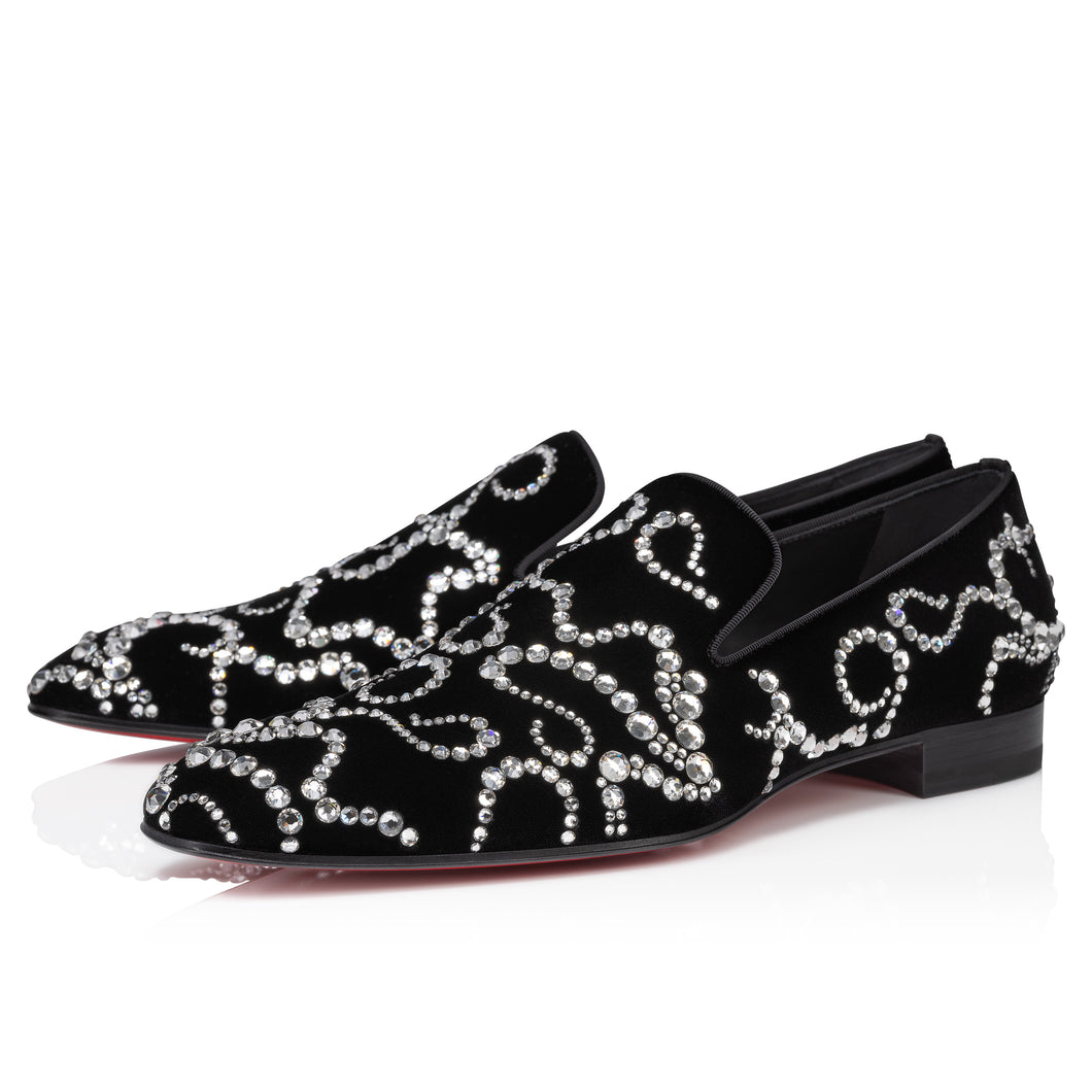 Christian Louboutin Octodandelion Strass Men Shoes | Color Black