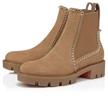 Load image into Gallery viewer, Christian Louboutin Out Lina Spike Lug Women Shoes | Color Brown
