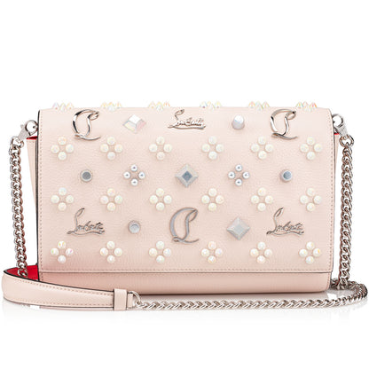 Christian Louboutin Paloma Clutch Women Bags | Color Beige