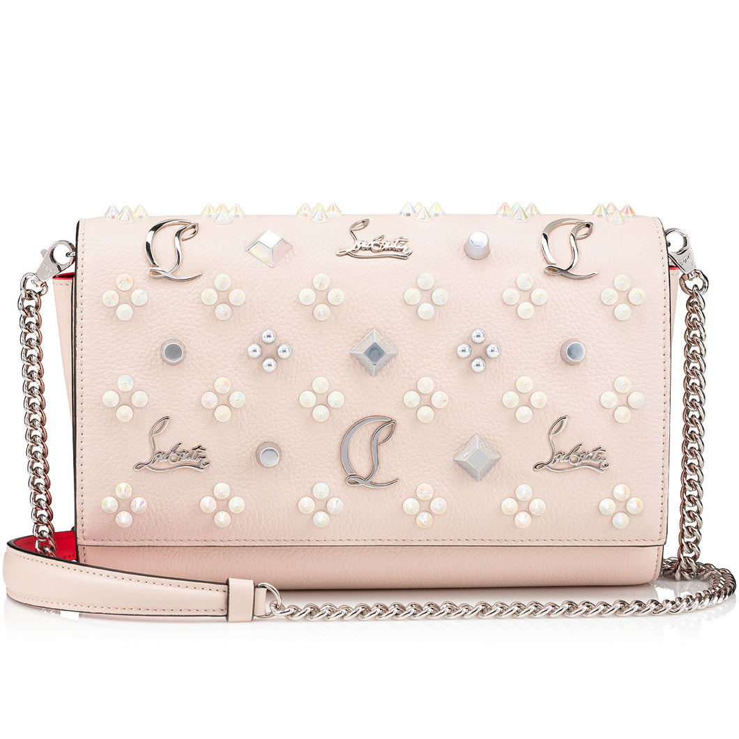 Christian Louboutin Paloma Clutch Women Bags | Color Beige