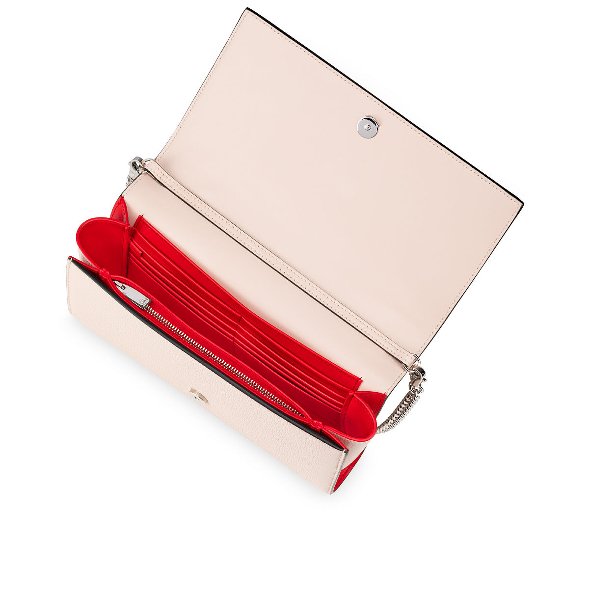 Christian Louboutin Paloma Clutch Women Bags | Color Beige
