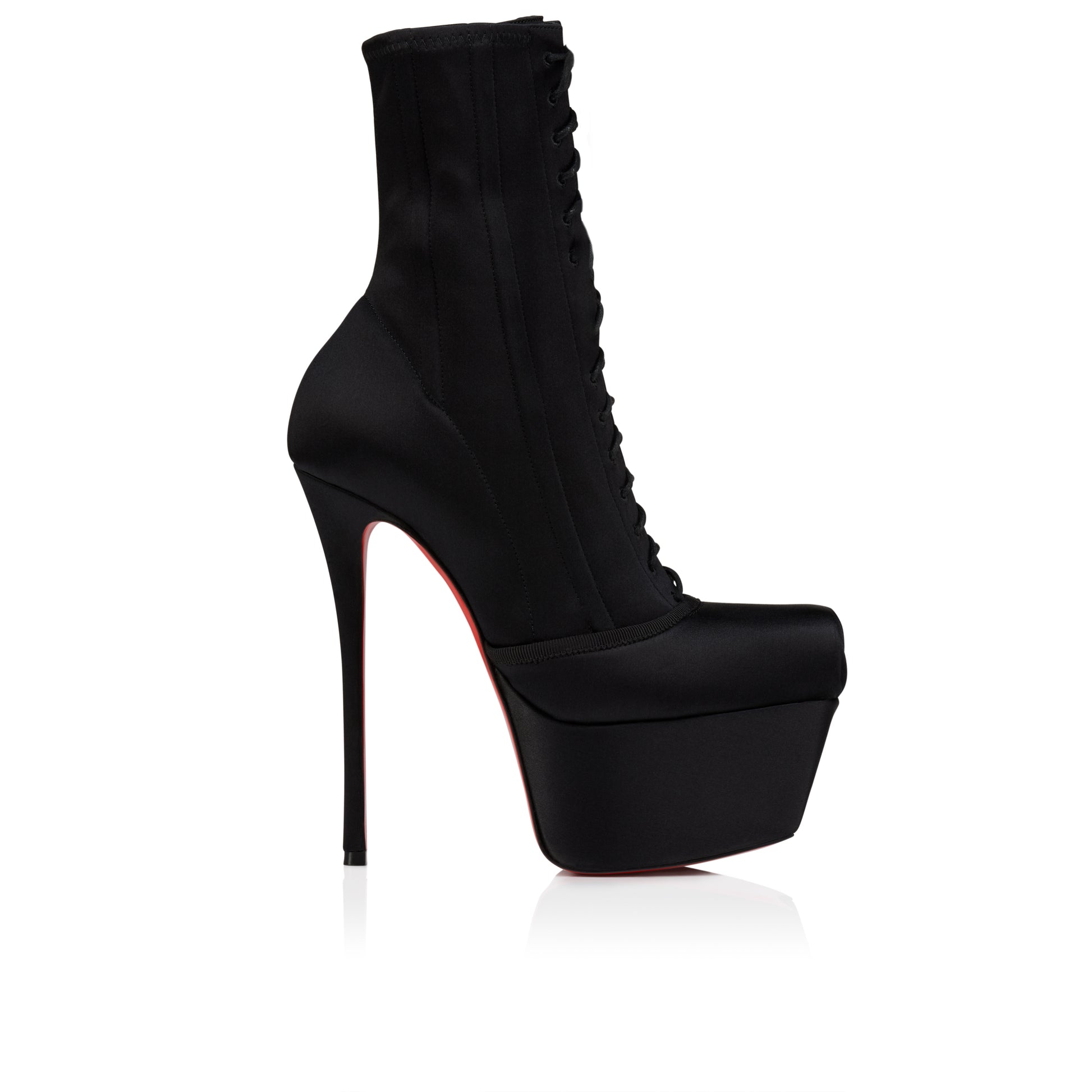 Christian Louboutin Pavlova Booty Alta Women Shoes | Color Black