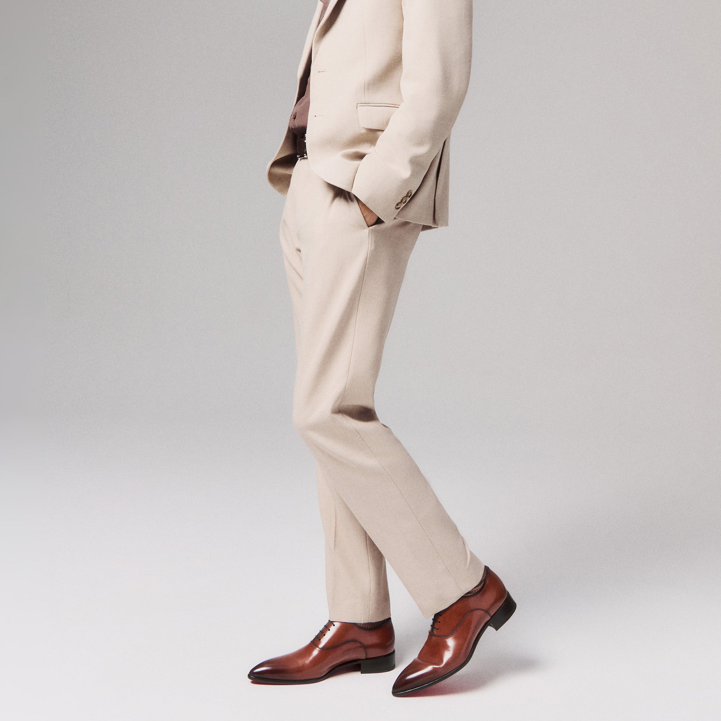 Christian Louboutin Pelvis Men Shoes | Color Orange