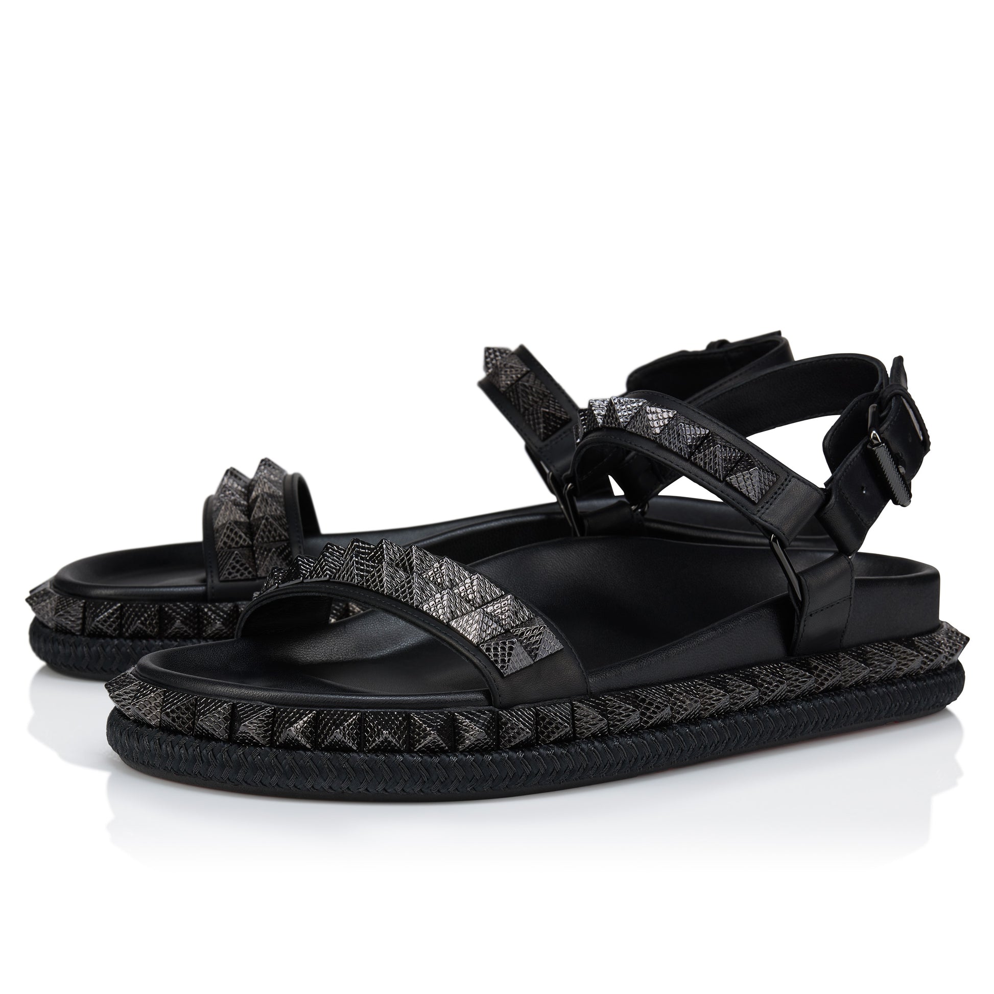 Christian Louboutin Pyrabizz Sandal Women Shoes | Color Black