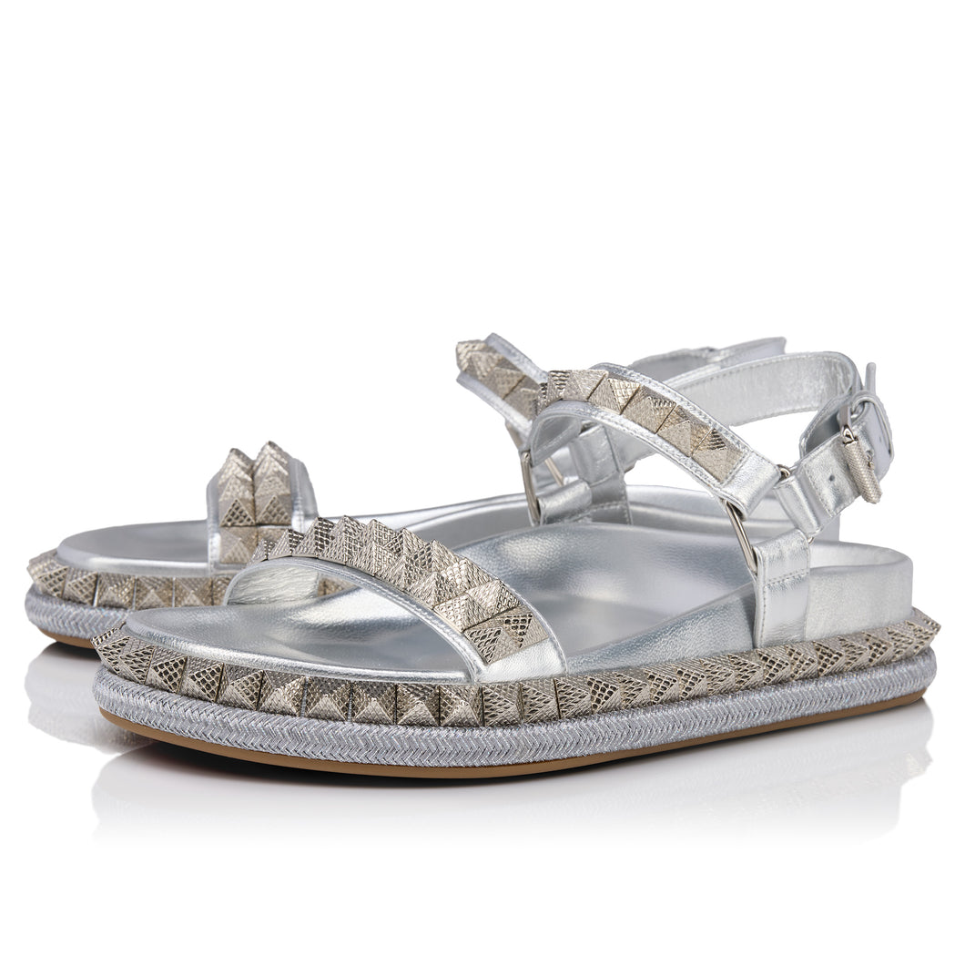 Christian Louboutin Pyrabizz Sandal Women Shoes | Color Silver