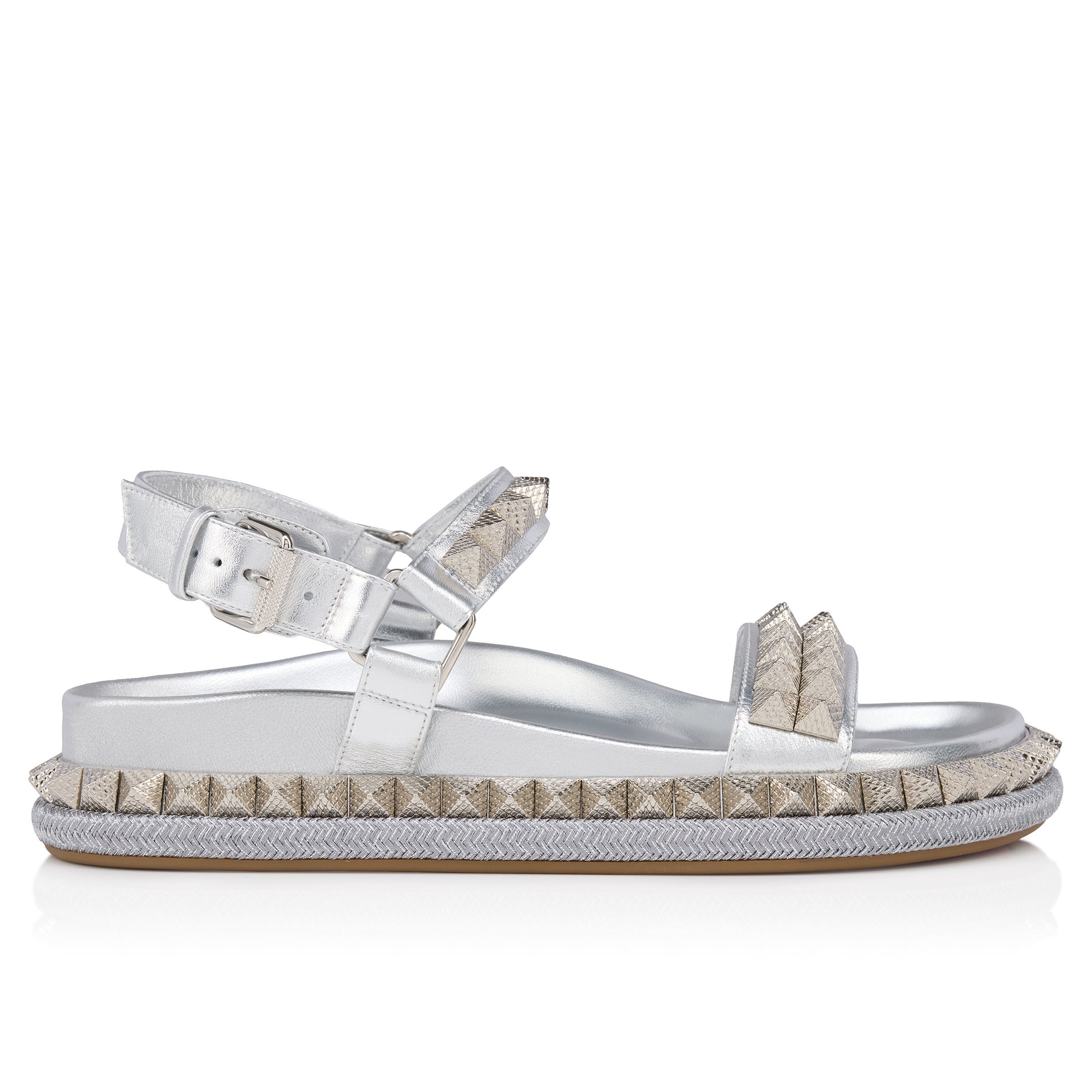 Christian Louboutin Pyrabizz Sandal Women Shoes | Color Silver