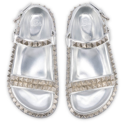 Christian Louboutin Pyrabizz Sandal Women Shoes | Color Silver