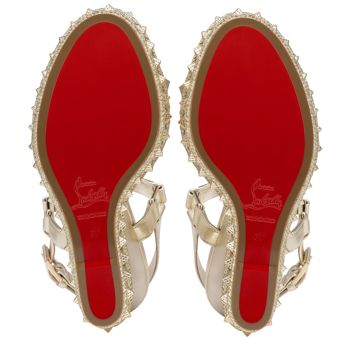 Christian Louboutin Pyraclou Women Shoes | Color Gold