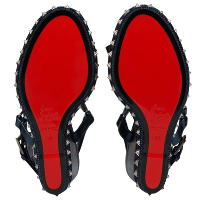 Christian Louboutin Pyra Clou Women Shoes | Color Blue