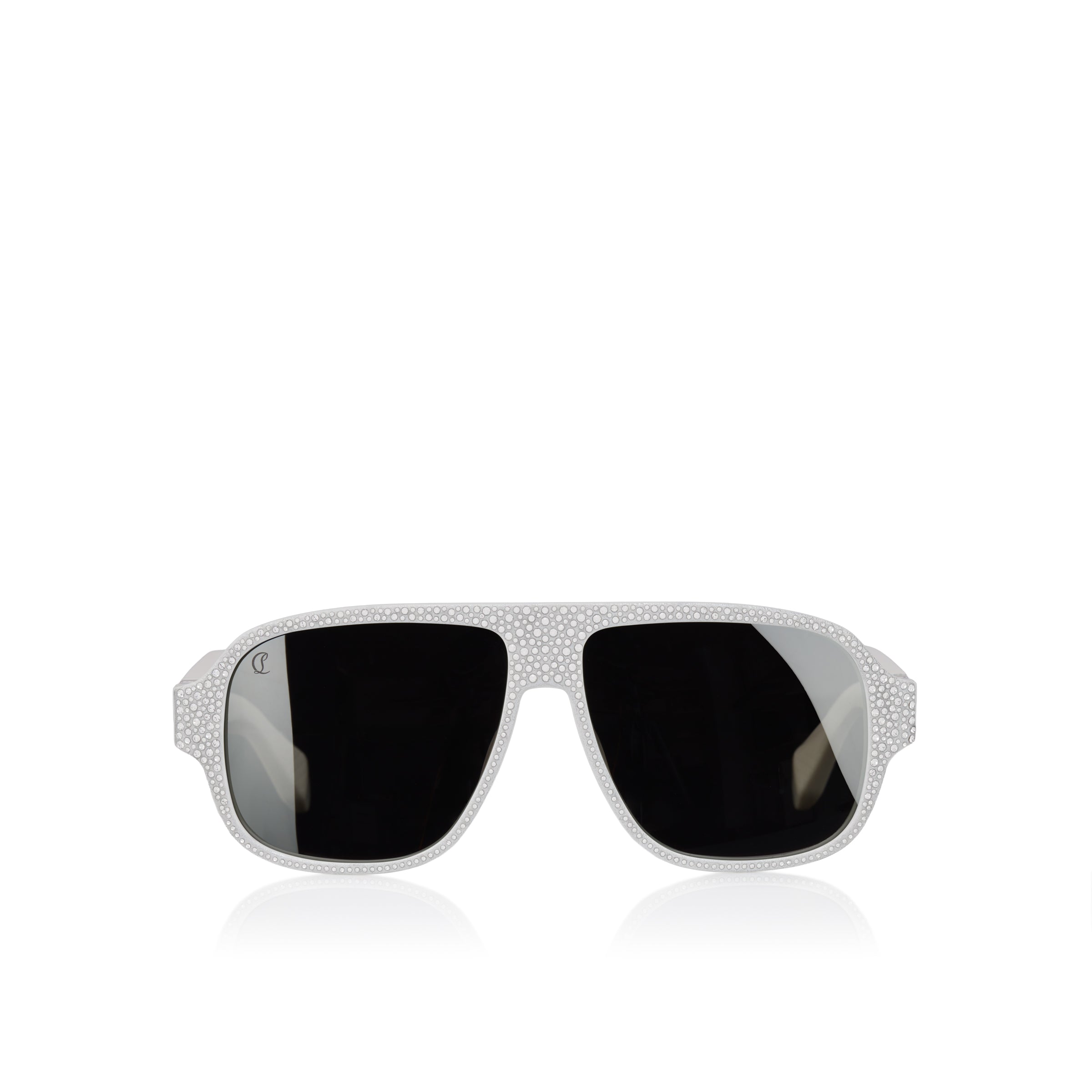 Christian Louboutin Diamond Roller Lb0032 Men Eyewear | Color White