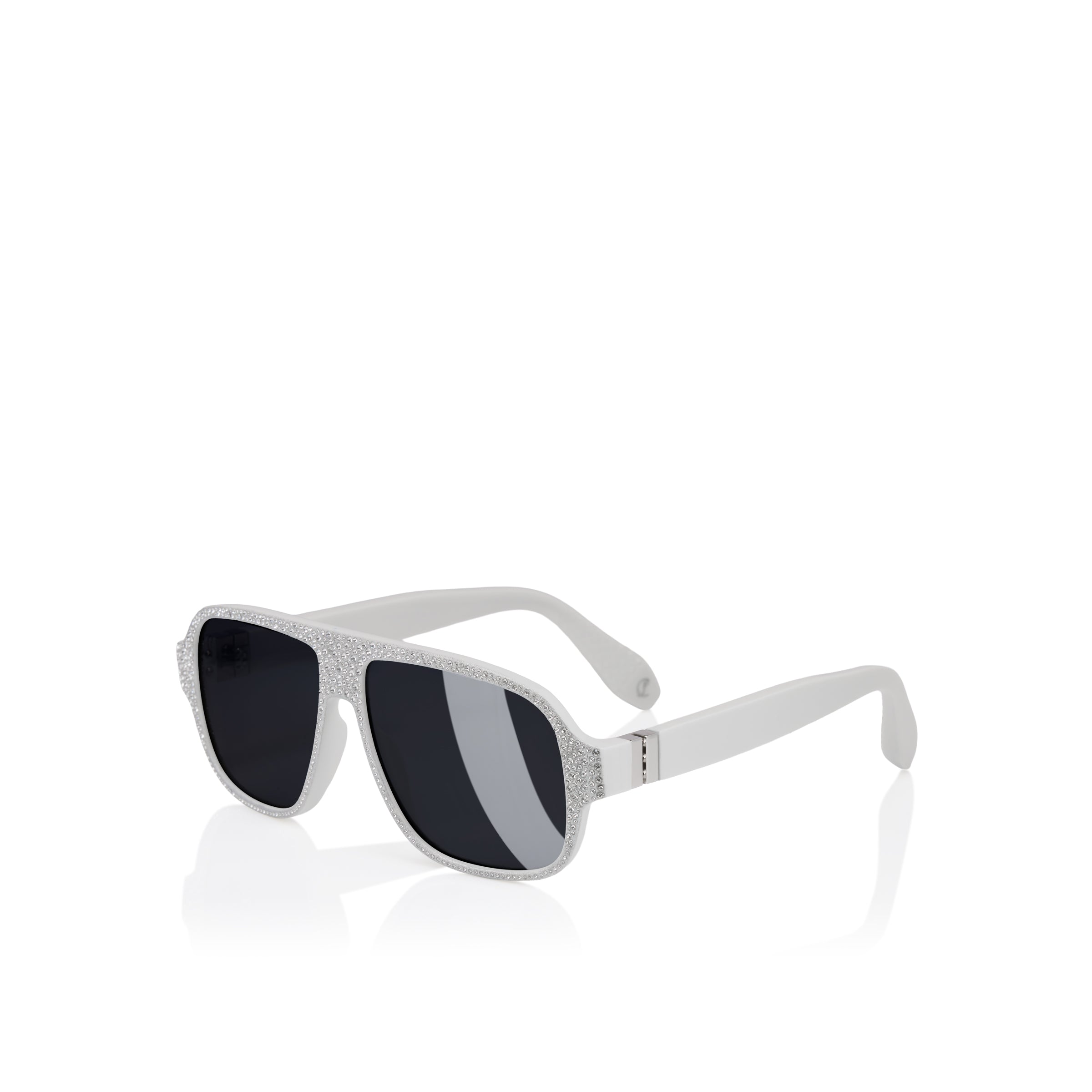 Christian Louboutin Diamond Roller Lb0032 Men Eyewear | Color White
