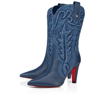 Load image into Gallery viewer, Christian Louboutin Santiabooty Women Shoes | Color Blue
