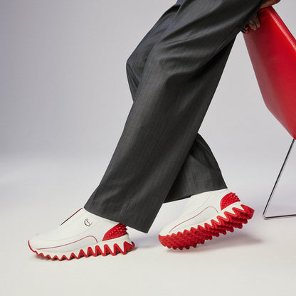 Christian Louboutin Sharkyloub Sp Spikes Men Shoes | Color White