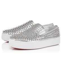 Load image into Gallery viewer, Christian Louboutin Spikeboat Men Shoes | Color Silver
