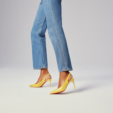 Christian Louboutin Sporty Kate Sling Women Shoes | Color Yellow