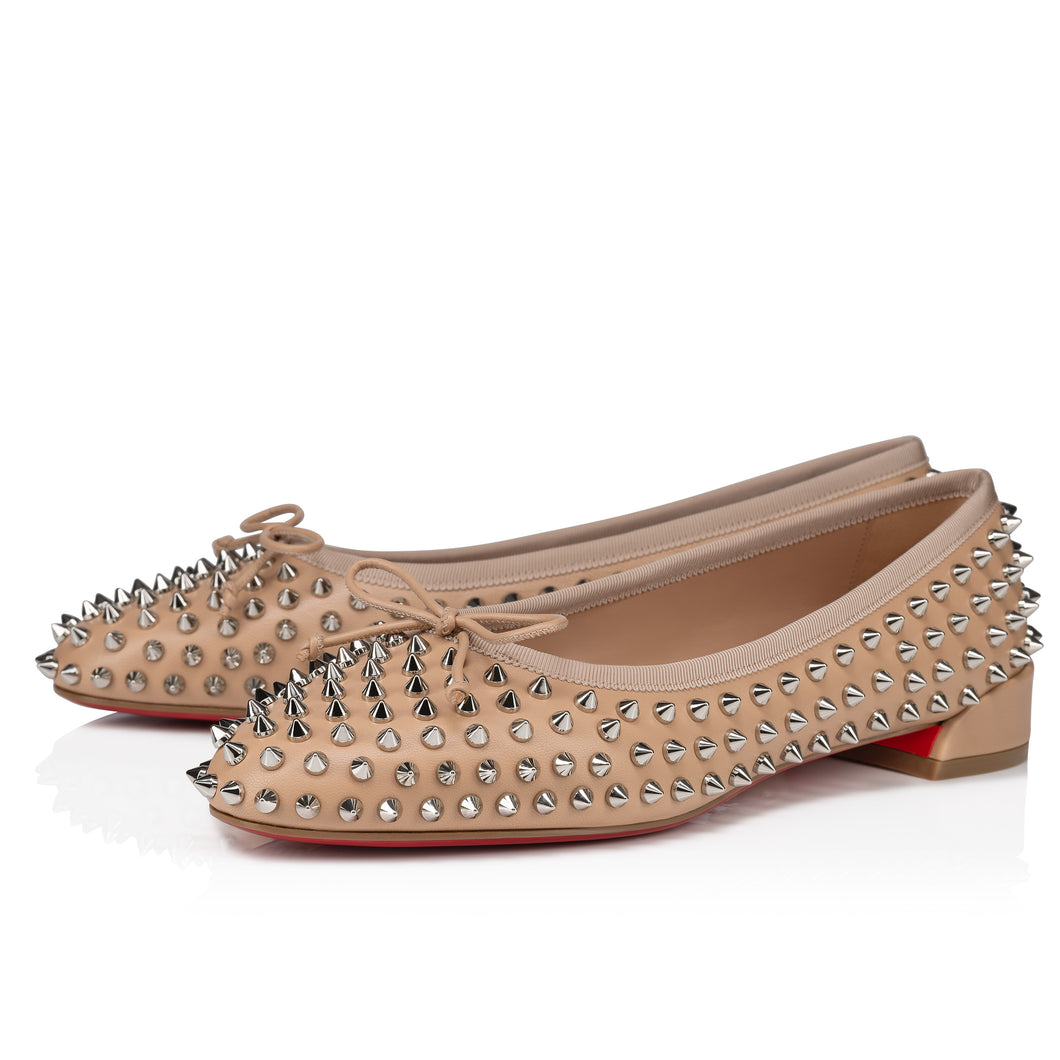 Christian Louboutin Sweetie Jane Spikes Women Shoes | Color Beige