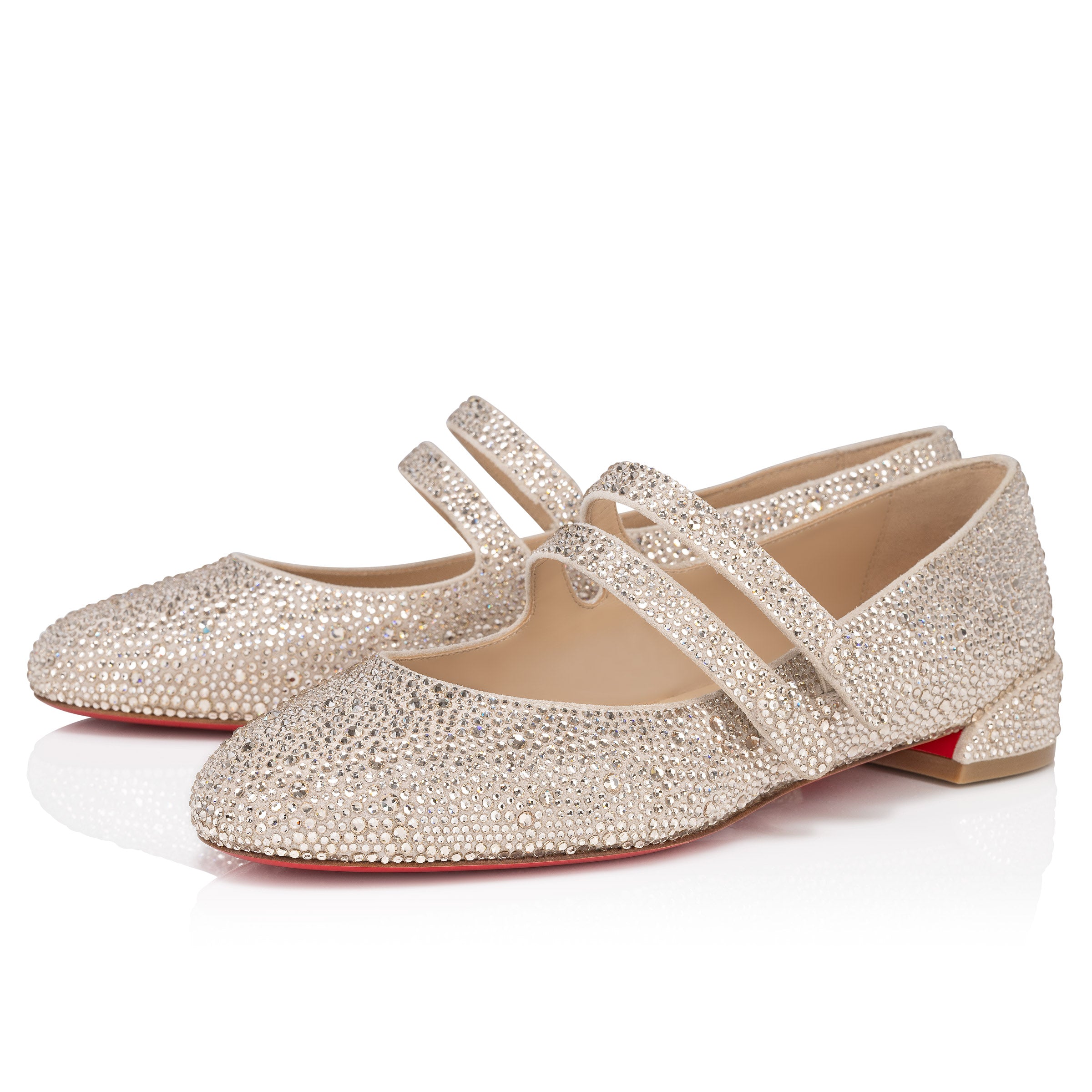 Christian Louboutin Sweet Jane Strass Women Shoes | Color Beige