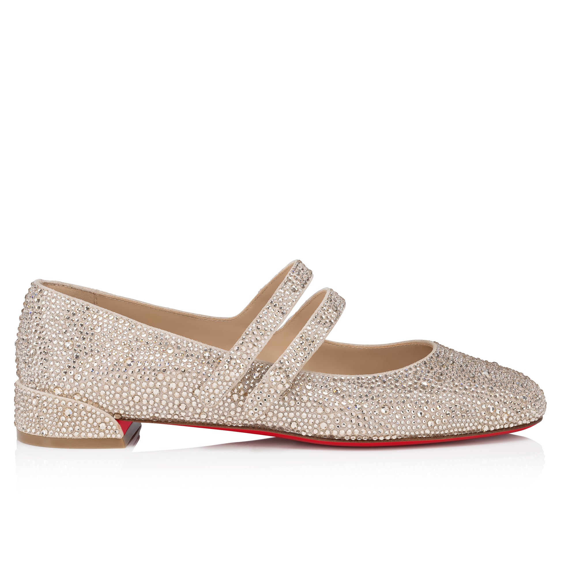 Christian Louboutin Sweet Jane Strass Women Shoes | Color Beige