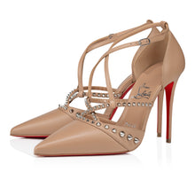 Load image into Gallery viewer, Christian Louboutin Tatooshka Spikes Pump Women Shoes | Color Beige
