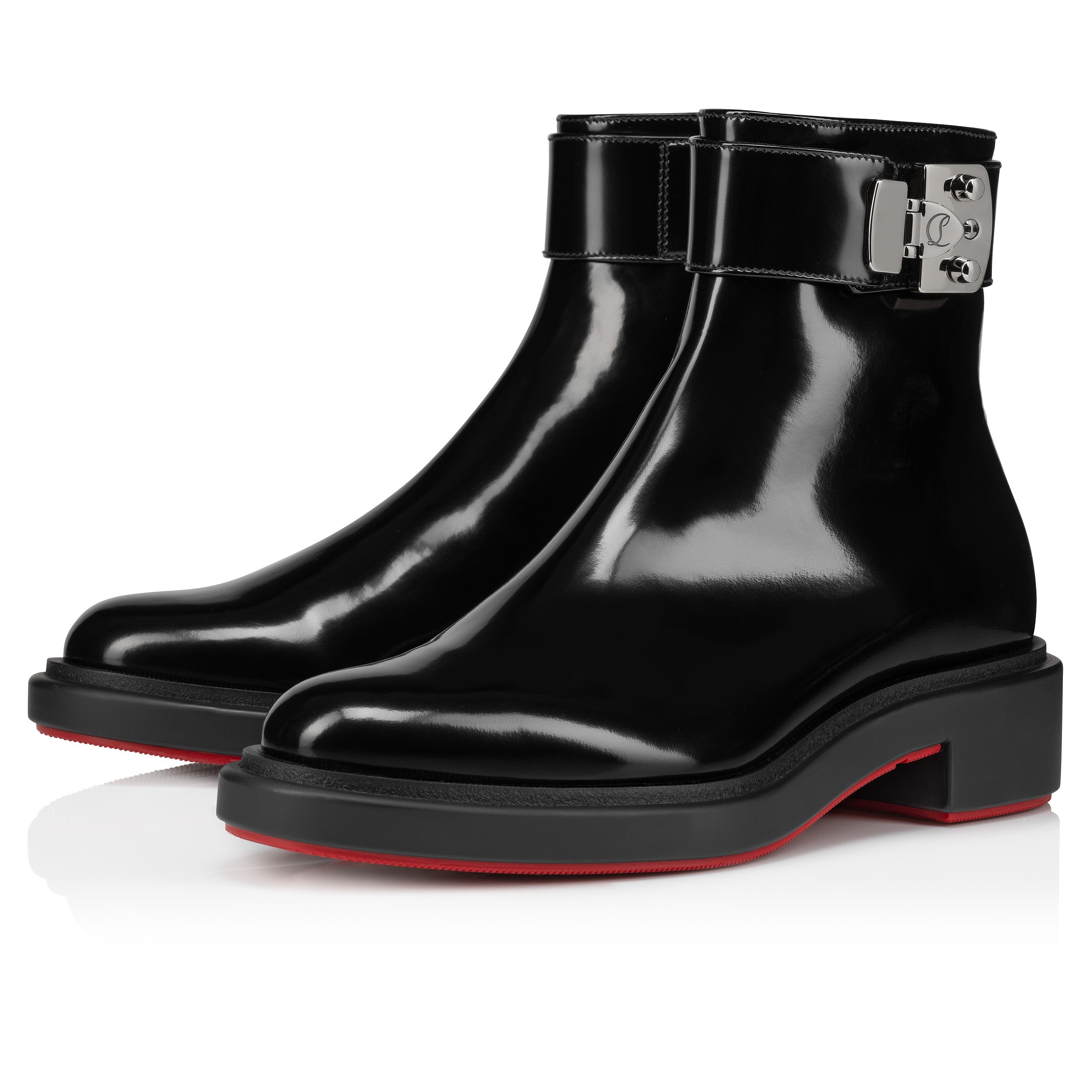 Christian Louboutin Urban Booty Lock Women Shoes | Color Black